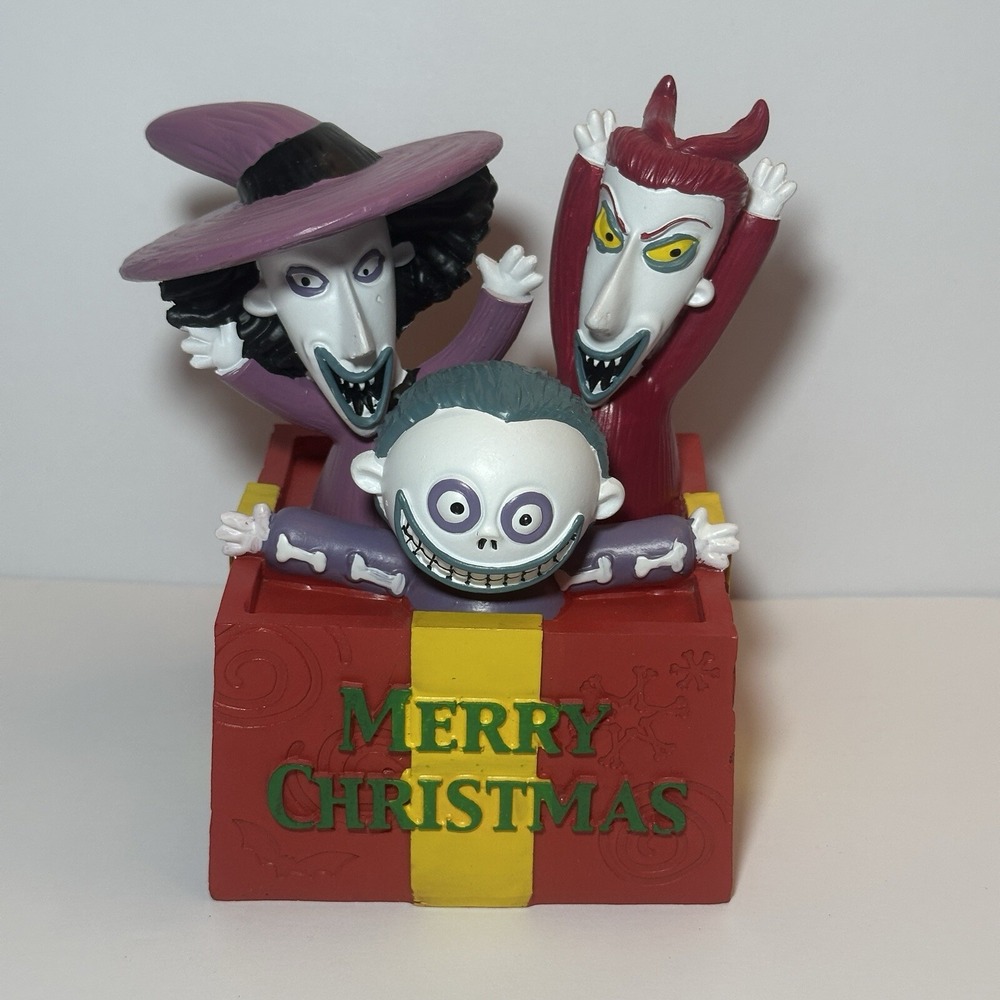 Nightmare Before Christmas Lock Shock Barrel Christmas‎ Present Table Disneys